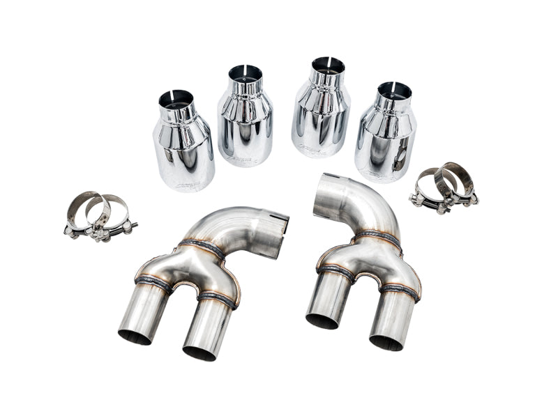 AWE Tuning 2019+ BMW M340i (G20) Resonated Touring Edition Exhaust - Quad Chrome Silver Tips AWE Tuning 2019+ BMW M340i (G20) Resonated Touring Edition Exhaust - Quad Chrome Silver Tips