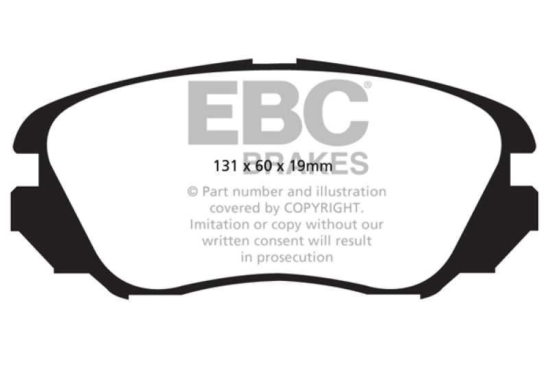 EBC 10+ Buick Allure (Canada) 3.0 Yellowstuff Front Brake Pads EBC 10+ Buick Allure (Canada) 3.0 Yellowstuff Front Brake Pads