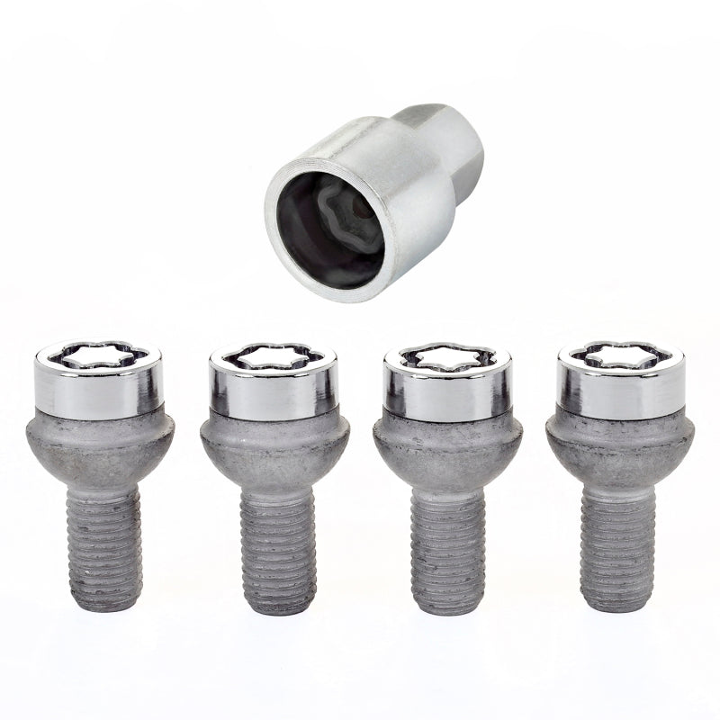 McGard Wheel Lock Bolt Set - 4pk. (Radius Seat) M12X1.5 / 17mm Hex / 20.6mm Shank Length - Chrome McGard Wheel Lock Bolt Set - 4pk. (Radius Seat) M12X1.5 / 17mm Hex / 20.6mm Shank Length - Chrome