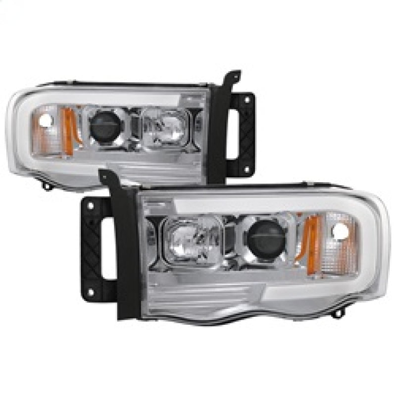 Spyder Dodge Ram 1500 02-05 V2 Projector Headlights - Light Bar DRL - Chrome PRO-YD-DR02V2-LB-C Spyder Dodge Ram 1500 02-05 V2 Projector Headlights - Light Bar DRL - Chrome PRO-YD-DR02V2-LB-C