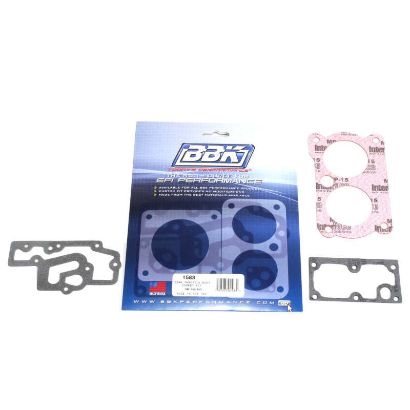 BBK 85-97 GM 305350 LT1 Twin 52mm Throttle Body Gasket Kit BBK 85-97 GM 305350 LT1 Twin 52mm Throttle Body Gasket Kit