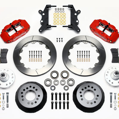 Wilwood Narrow Superlite 6R Front Hub Kit 12.88in Red 60-68 Ford / Mercury Full Size / Galaxie