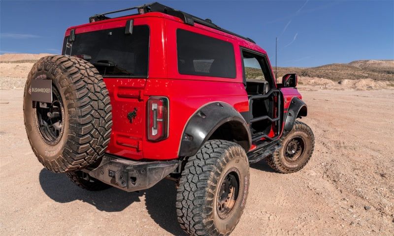 Bushwacker 21-22 Ford Bronco (2 Door) Pocket Style Fender Flares - 4pc Smooth Bushwacker 21-22 Ford Bronco (2 Door) Pocket Style Fender Flares - 4pc Smooth