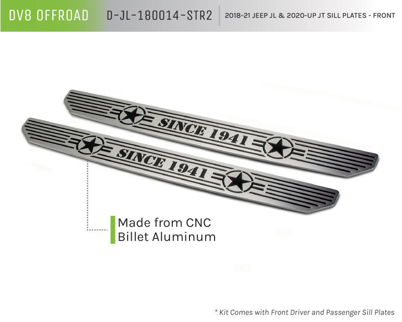 DV8 Offroad 2018-2019 Jeep Gladiator JL Front Sill Plates DV8 Offroad 2018-2019 Jeep Gladiator JL Front Sill Plates