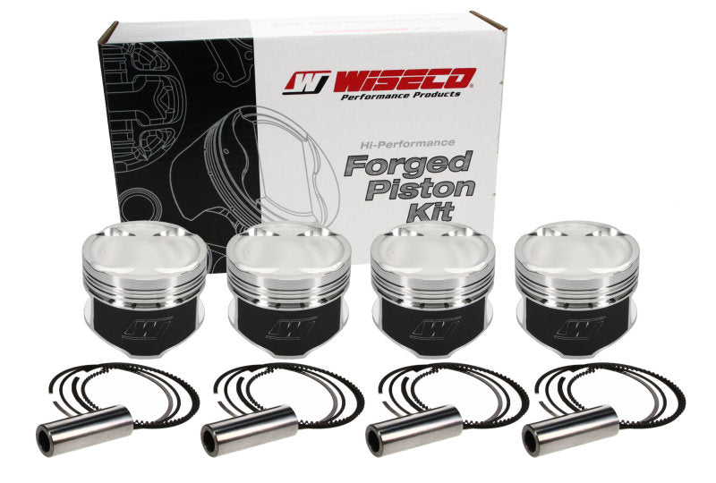 Wiseco 88-92 Mitsubishi Lancer EVO 1-3 2.0L 4G63 86.5mm Bore 9.2:1 CR -10cc Dish Piston - Set of 4 Wiseco 88-92 Mitsubishi Lancer EVO 1-3 2.0L 4G63 86.5mm Bore 9.2:1 CR -10cc Dish Piston - Set of 4
