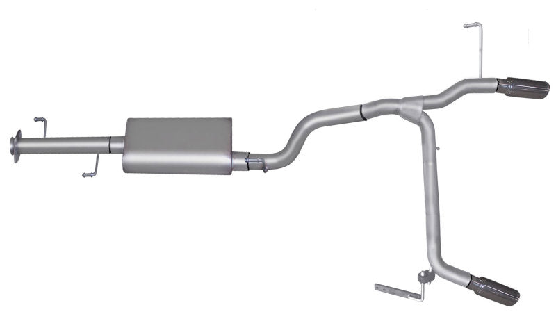 Gibson 07-14 Toyota FJ Cruiser Base 4.0L 2.5in Cat-Back Dual Split Exhaust - Stainless Gibson 07-14 Toyota FJ Cruiser Base 4.0L 2.5in Cat-Back Dual Split Exhaust - Stainless