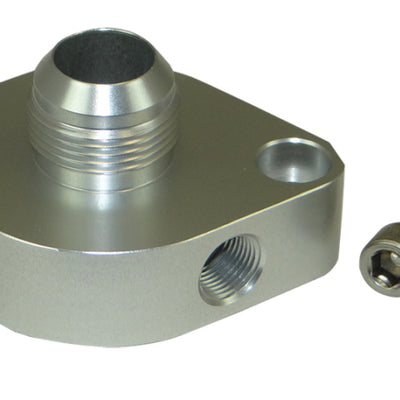 Moroso Chevrolet Big Block/Small Block Water Outlet Filler Neck -16An w/O-Ring & Two 3/8in NPT Ports