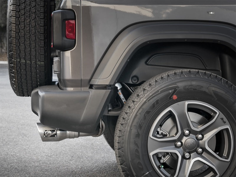 aFe Rebel Series 2.5in 409 SS Axle-Back Exhaust w/ Polished Tips 2018+ Jeep Wrangler (JL) V6 3.6L aFe Rebel Series 2.5in 409 SS Axle-Back Exhaust w/ Polished Tips 2018+ Jeep Wrangler (JL) V6 3.6L