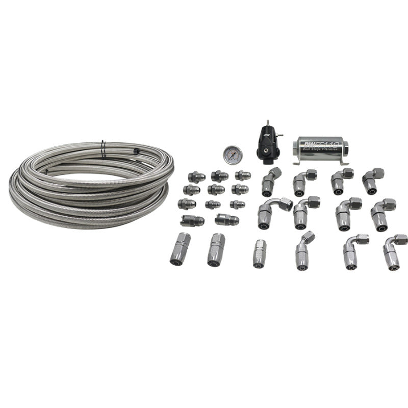 DeatschWerks 2006+ Hemi X2 Series Pump Module -8AN Feed w/ -6AN Return PTFE Plumbing Kit DeatschWerks 2006+ Hemi X2 Series Pump Module -8AN Feed w/ -6AN Return PTFE Plumbing Kit