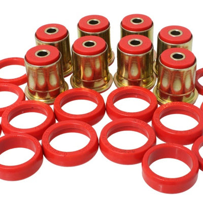 Energy Suspension GM Red Rear End Control Arm Bushng Set w/ Thrust Washer