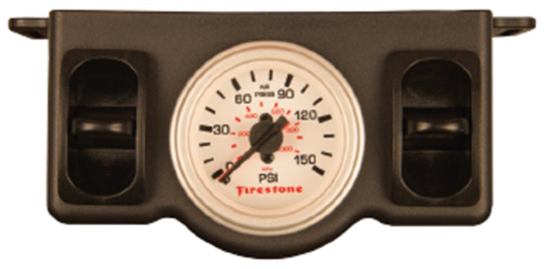 Firestone Pneumatic Dual Pressure Gauge - White Plastic (WR17602574) Firestone Pneumatic Dual Pressure Gauge - White Plastic (WR17602574)