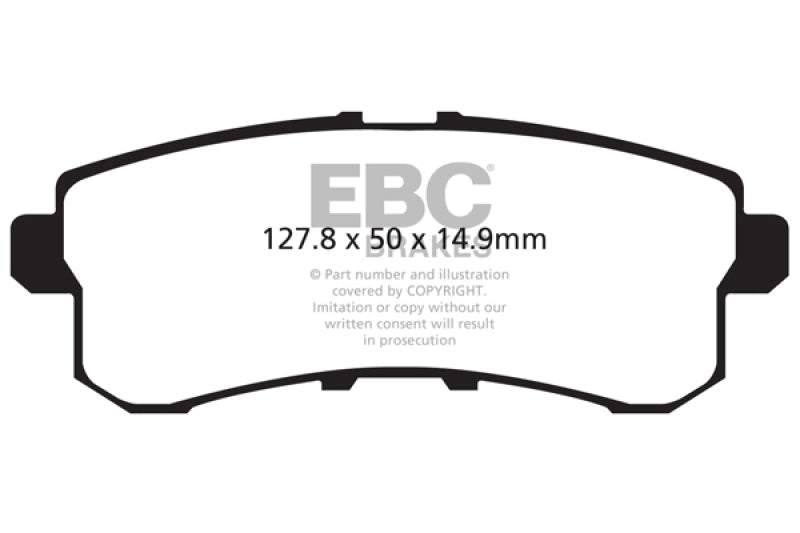 EBC 11-13 Infiniti QX56 5.6 Greenstuff Rear Brake Pads EBC 11-13 Infiniti QX56 5.6 Greenstuff Rear Brake Pads