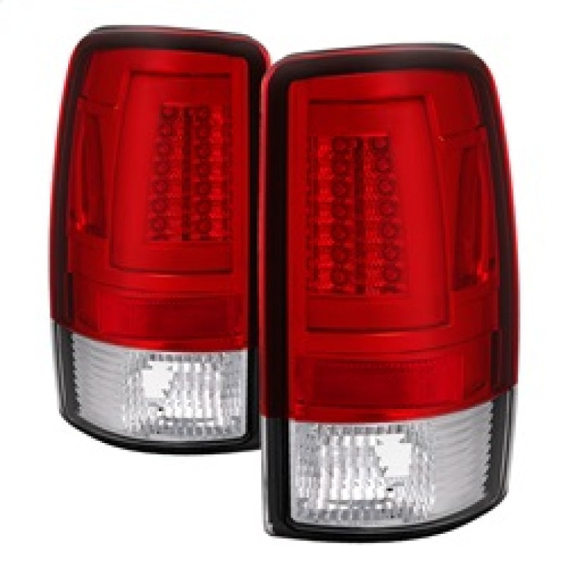 Spyder 00-06 Chevy Suburban 1500/2500 V2 Light Bar LED Tail Lights -Red Clr (ALT-YD-CD00V2-LBLED-RC) Spyder 00-06 Chevy Suburban 1500/2500 V2 Light Bar LED Tail Lights -Red Clr (ALT-YD-CD00V2-LBLED-RC)