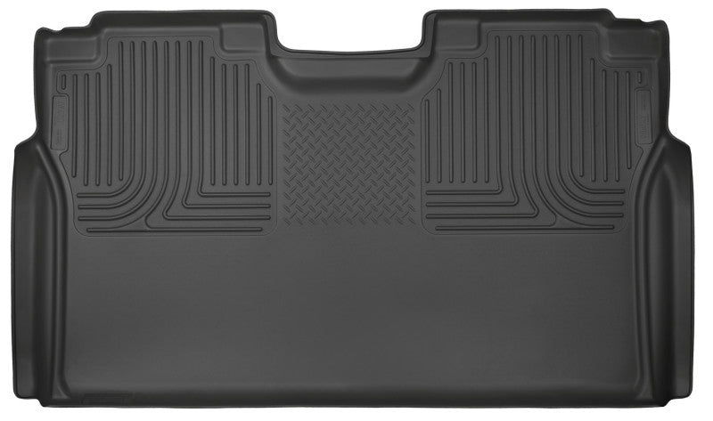 Husky Liners 15-23 Ford F-150 SuperCrew Cab WeatherBeater Black 2nd Seat Floor Liner Husky Liners 15-23 Ford F-150 SuperCrew Cab WeatherBeater Black 2nd Seat Floor Liner
