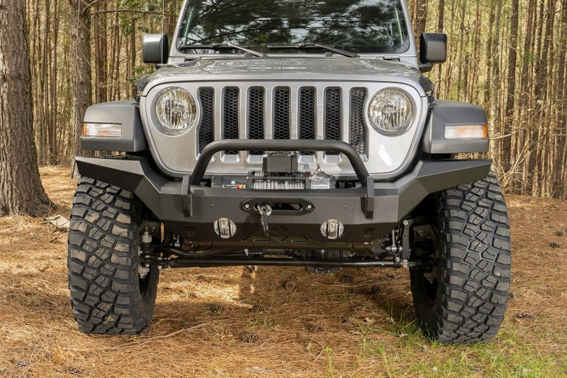 Rugged Ridge HD Bumper Full Width Front 07-18 Jeep Wrangler JK 18-20 Jeep Wrangler JL 2020 JT Rugged Ridge HD Bumper Full Width Front 07-18 Jeep Wrangler JK 18-20 Jeep Wrangler JL 2020 JT