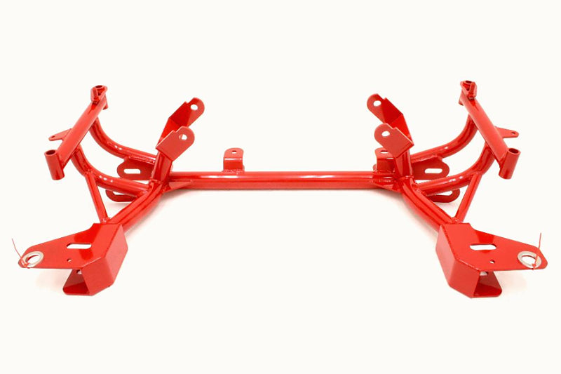 BMR 98-02 4th Gen F-Body K-Member w/ Turbo LS1 Motor Mounts and STD. Rack Mounts - Red BMR 98-02 4th Gen F-Body K-Member w/ Turbo LS1 Motor Mounts and STD. Rack Mounts - Red