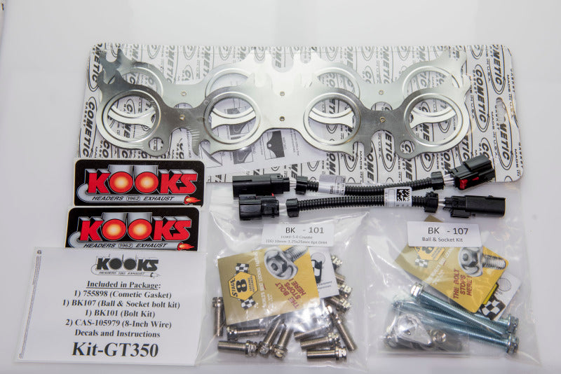 Kooks 2015+ Ford Mustang GT350 5.2 Complete Competition Exhaust (Headers/Green Cat X-Pipe/Axle Back) Kooks 2015+ Ford Mustang GT350 5.2 Complete Competition Exhaust (Headers/Green Cat X-Pipe/Axle Back)