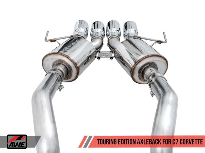 AWE Tuning 14-19 Chevy Corvette C7 Z06/ZR1 (w/o AFM) Touring Edition Axle-Back Exhaust w/Chrome Tips AWE Tuning 14-19 Chevy Corvette C7 Z06/ZR1 (w/o AFM) Touring Edition Axle-Back Exhaust w/Chrome Tips