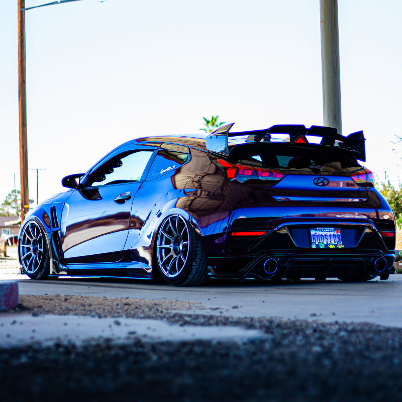 Injen 19-22 Hyundai Veloster N L4 2.0L Turbo Performance SS Axle Back Exhaust System - Burnt Ti Tips Injen 19-22 Hyundai Veloster N L4 2.0L Turbo Performance SS Axle Back Exhaust System - Burnt Ti Tips