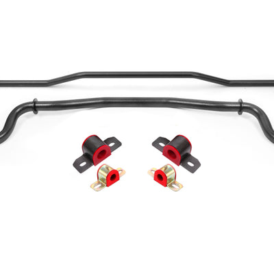 BMR 15-22 S550 Mustang Sway Bar Kit with Bushings Front and Rear Black Hammertone