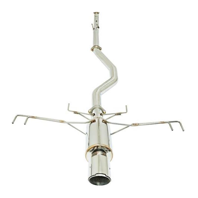 Remark 17+ Honda Civic Type R Non Resonated Cat-Back Exhaust Spec I w/Single Carbon Fiber Tip Cover Remark 17+ Honda Civic Type R Non Resonated Cat-Back Exhaust Spec I w/Single Carbon Fiber Tip Cover