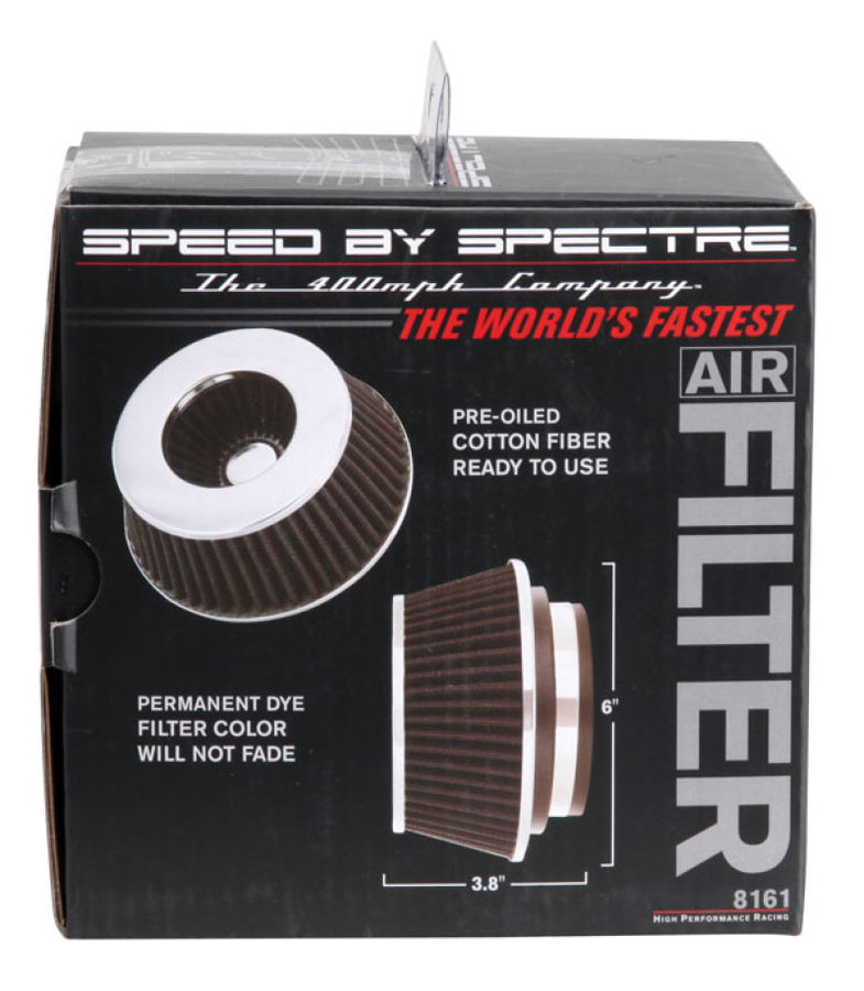 Spectre Adjustable Conical Air Filter 2-1/2in. Tall (Fits 3in. / 3-1/2in. / 4in. Tubes) - Black Spectre Adjustable Conical Air Filter 2-1/2in. Tall (Fits 3in. / 3-1/2in. / 4in. Tubes) - Black