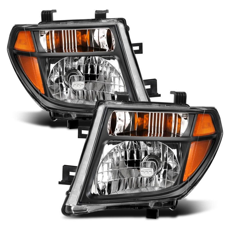 ANZO 2005-2008 Nissan Pathfinder Crystal Headlight  Black Amber ANZO 2005-2008 Nissan Pathfinder Crystal Headlight  Black Amber