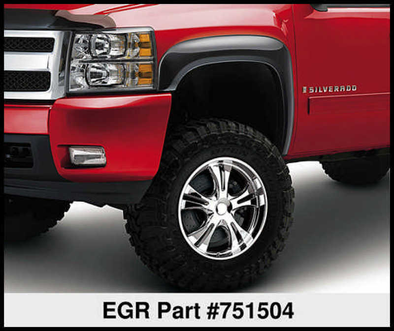 EGR 07-13 Chev Silverado 6-8ft Bed Rugged Look Fender Flares - Set (751504) EGR 07-13 Chev Silverado 6-8ft Bed Rugged Look Fender Flares - Set (751504)