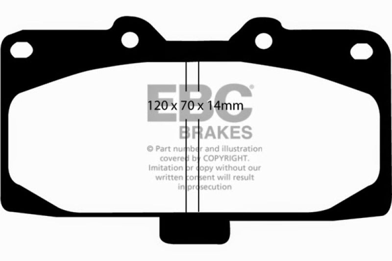 EBC 89-95 Nissan Skyline (R32) 2.6 Twin Turbo GT-R Redstuff Front Brake Pads EBC 89-95 Nissan Skyline (R32) 2.6 Twin Turbo GT-R Redstuff Front Brake Pads