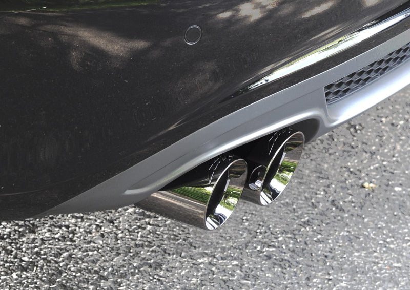AWE Tuning Audi B8 A4 Touring Edition Exhaust - Single Side Polished Silver Tips AWE Tuning Audi B8 A4 Touring Edition Exhaust - Single Side Polished Silver Tips