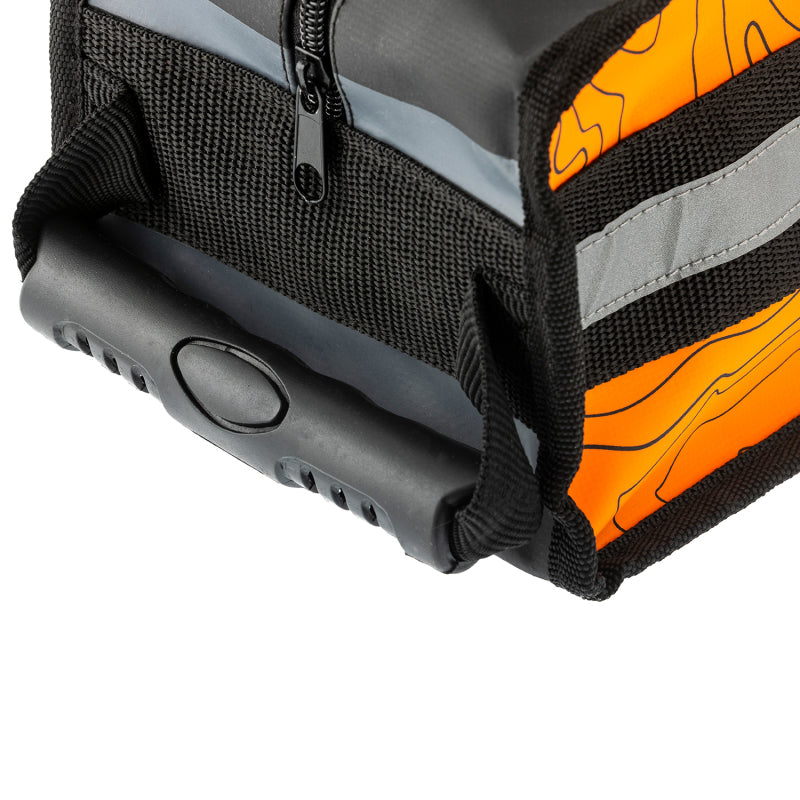 ARB Micro Recovery Bag Orange/Black Topographic Styling PVC Material ARB Micro Recovery Bag Orange/Black Topographic Styling PVC Material