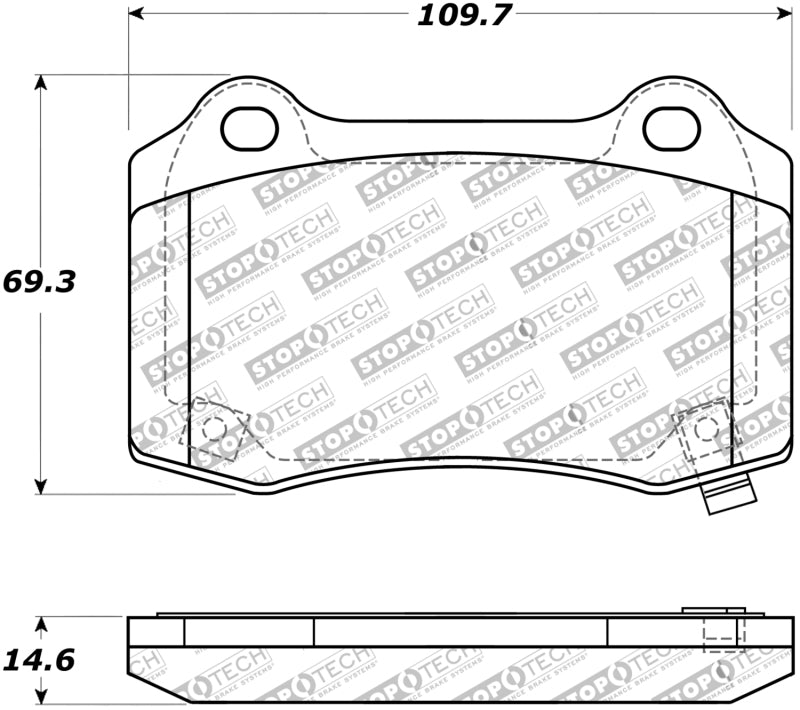 StopTech Street Touring 10+ Camaro Rear Brake Pads StopTech Street Touring 10+ Camaro Rear Brake Pads