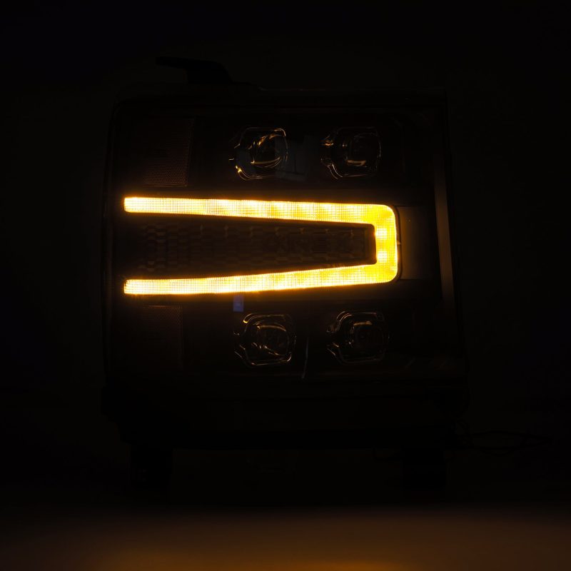 AlphaRex 16-18 Chevy 1500HD NOVA-Series LED Proj Headlights BK w/Actv Lgt/SeqSig & DRL (Req 810023) AlphaRex 16-18 Chevy 1500HD NOVA-Series LED Proj Headlights BK w/Actv Lgt/SeqSig & DRL (Req 810023)