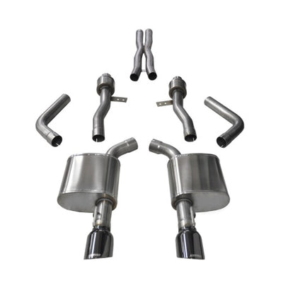 Corsa 2015-2023 Dodge Charger SRT / Scat Pack / R/T 6.4L Black Sport Cat-Back Exhaust