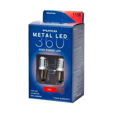 Putco 1156 - Red Metal 360 LED