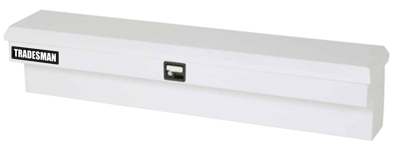 Tradesman Steel Side Bin Truck Tool Box (48in.) - White Tradesman Steel Side Bin Truck Tool Box (48in.) - White