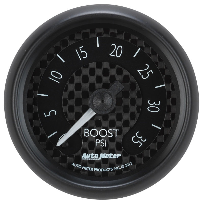 Autometer GT Series 52mm Mechanical 0-35 psi Boost Gauge Autometer GT Series 52mm Mechanical 0-35 psi Boost Gauge