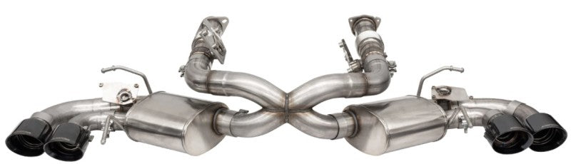Corsa 2020-24 Corvette C8 3in Valved Cat-Back 4.5in Blk Quad Tips - Fits Factory Perf Exhaust w/ AFM Corsa 2020-24 Corvette C8 3in Valved Cat-Back 4.5in Blk Quad Tips - Fits Factory Perf Exhaust w/ AFM