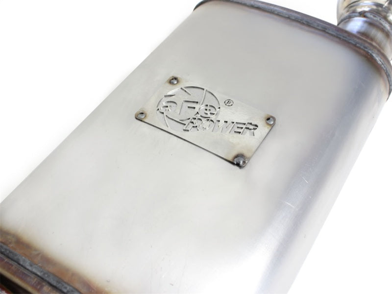 aFe MACHForce XP Exhaust 11-14 Ford Mustang GT V8-5.0L 3in. SS Axle-Back w/Polished Tips aFe MACHForce XP Exhaust 11-14 Ford Mustang GT V8-5.0L 3in. SS Axle-Back w/Polished Tips