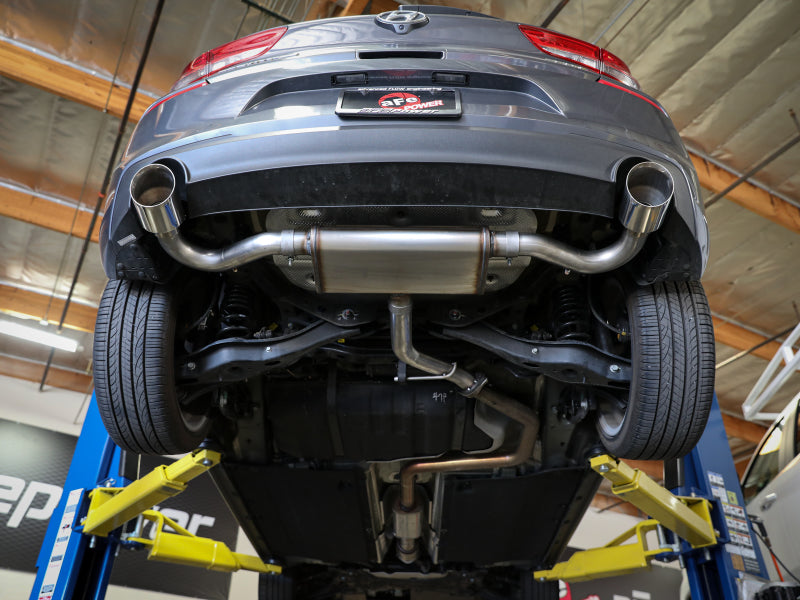 aFe Takeda Series 2.5in 409 SS Axle-Back Exhaust System Polished 18-20 Hyundai Elantra GT L4-1.6L(t) aFe Takeda Series 2.5in 409 SS Axle-Back Exhaust System Polished 18-20 Hyundai Elantra GT L4-1.6L(t)