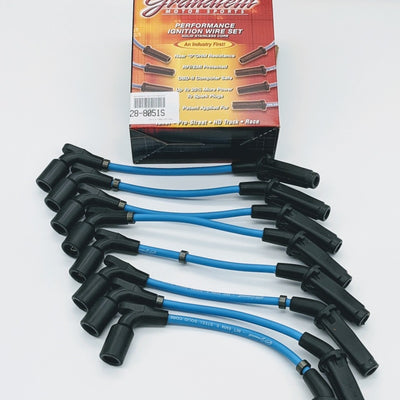 Granatelli 20-23 GM LT2 6.2L Straight Boot Hi-Perf Coil-Near-Plug Ignition Wire Connector Kit - Blue