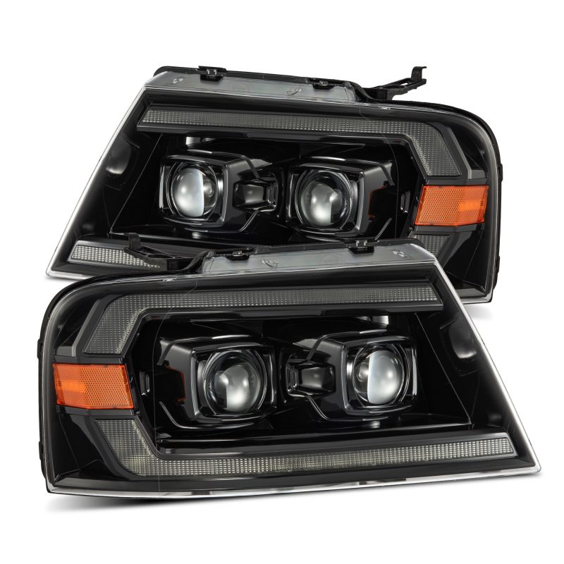 AlphaRex 04-08 Ford F150 PRO-Series Projector Headlights Chrome w/ Sequential Signal and DRL AlphaRex 04-08 Ford F150 PRO-Series Projector Headlights Chrome w/ Sequential Signal and DRL