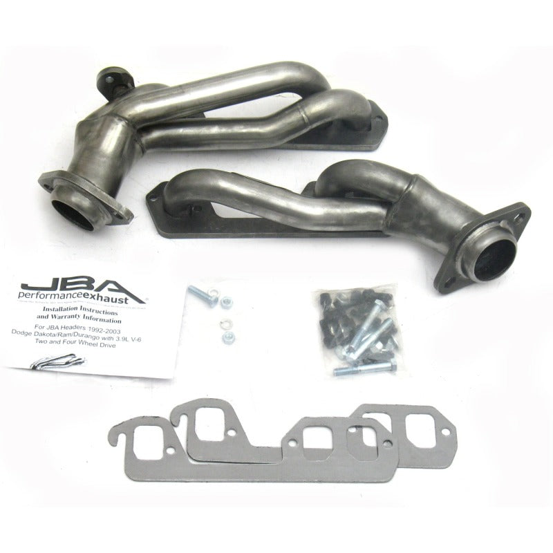 JBA 92-95 Dodge Truck 3.9L V6 1-1/2in Primary Raw 409SS Cat4Ward Header JBA 92-95 Dodge Truck 3.9L V6 1-1/2in Primary Raw 409SS Cat4Ward Header