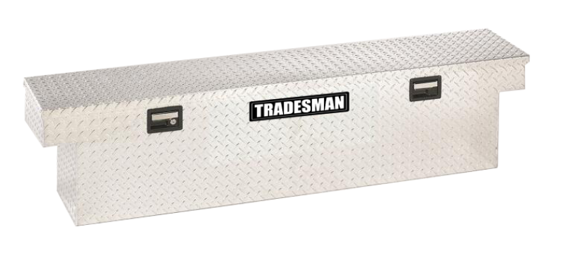 Tradesman Aluminum Single Lid Cross Bed Truck Tool Box (63in.) - Brite Tradesman Aluminum Single Lid Cross Bed Truck Tool Box (63in.) - Brite