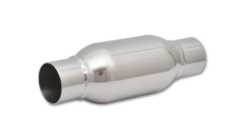 Vibrant SS Resonator (Standard Design) 2.5in inlet/outlet x 12in long Vibrant SS Resonator (Standard Design) 2.5in inlet/outlet x 12in long