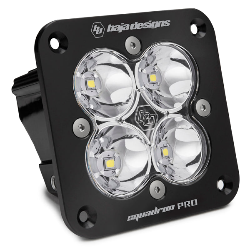 Baja Designs Squadron Pro Spot Pattern Black Flush Mount LED Light Pod - Clear Baja Designs Squadron Pro Spot Pattern Black Flush Mount LED Light Pod - Clear
