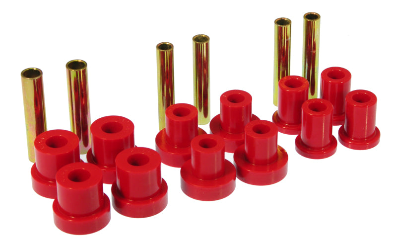 Prothane GM Front Spring & Shackle Bushings - Red Prothane GM Front Spring & Shackle Bushings - Red