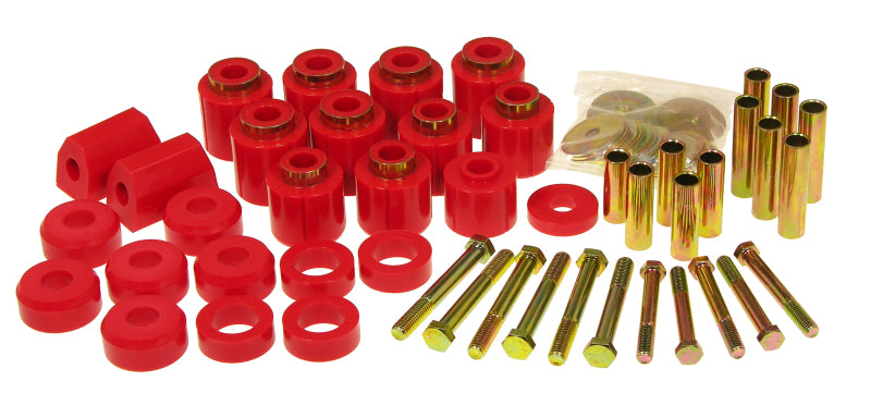 Prothane 87-96 Jeep YJ 1in Lift Body Mount Kit - Red Prothane 87-96 Jeep YJ 1in Lift Body Mount Kit - Red