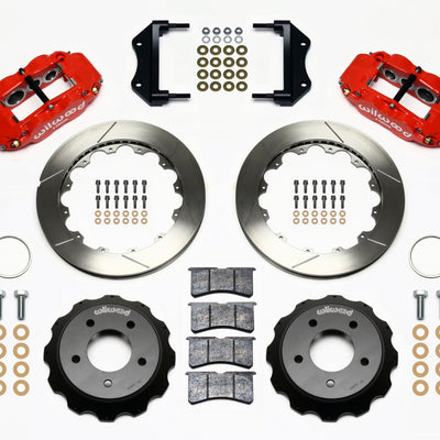 Wilwood Narrow Superlite 6R Front Hat Kit 12.88in Red 84-87 Corvette C4