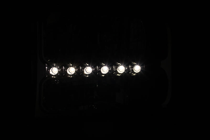 ANZO 2000-2004 Ford Excursion Crystal Headlights Chrome w/ LED 1pc ANZO 2000-2004 Ford Excursion Crystal Headlights Chrome w/ LED 1pc